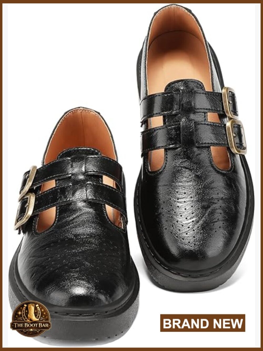 Mary Jane Flats with Adjustable Straps Memory Foam Lightweight